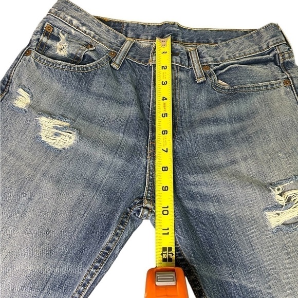 Levi Strauss 511 Slim Fit Straight Distressed Men's Jeans ~ Used ~ Size: 30X32 - Picture 9 of 15